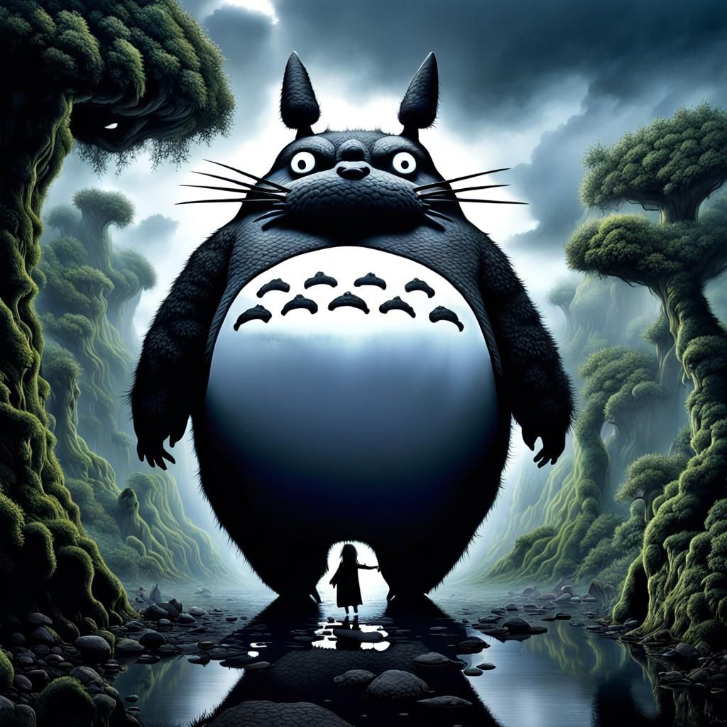 Outrageous monster Totoro