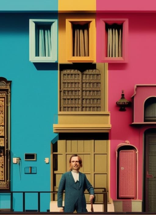 Technicolor panavision in the style of Wes anderson - AI Generated