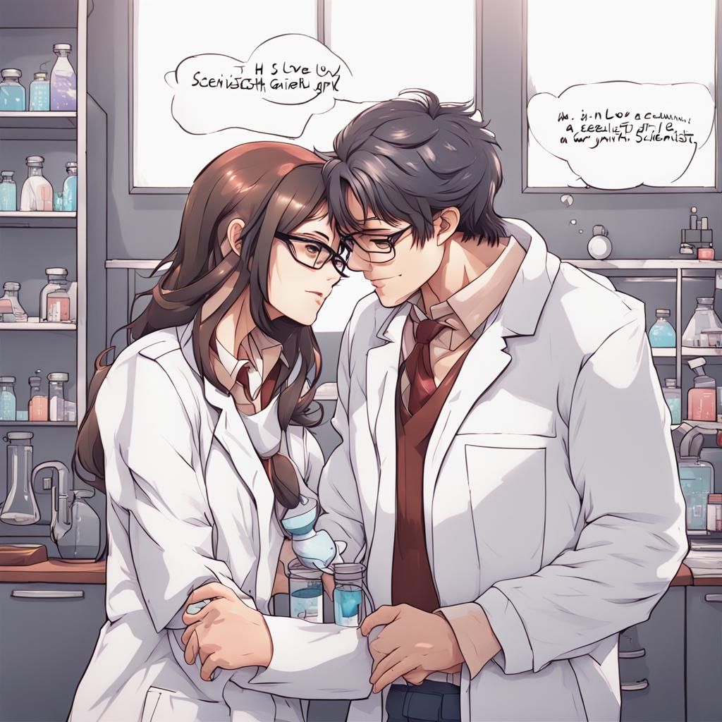 He is in love with a scientist girl