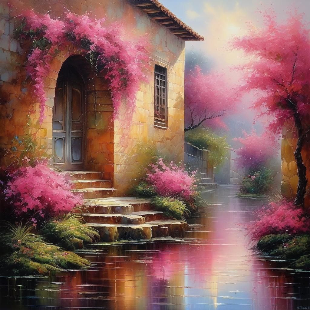 Touch of Pink  by @Staircase Flash