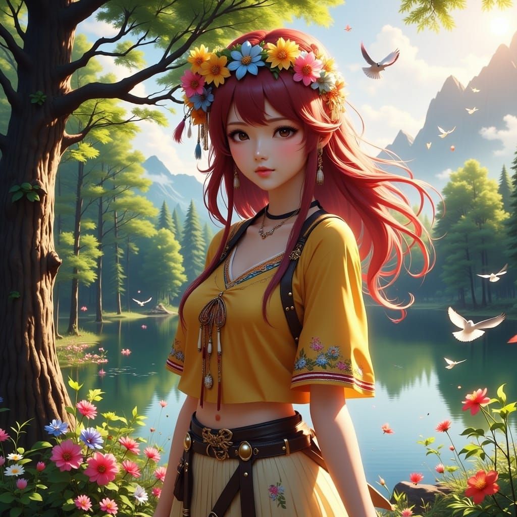 <lora:Anime Art Flux:1.0> 