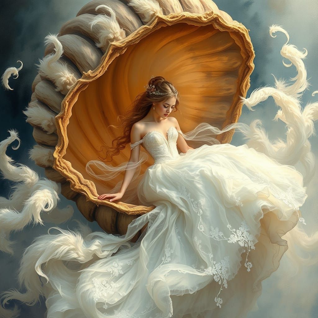 Bride stranded in a nutshell   by @NNK