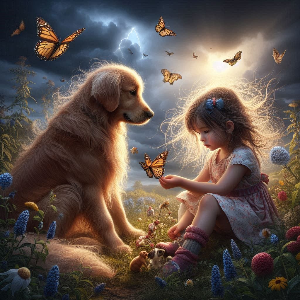 Playing With Butterflies 🐶😜😁