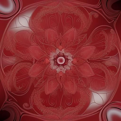 The delicateh intricate red threads Indira encompasses us st...
