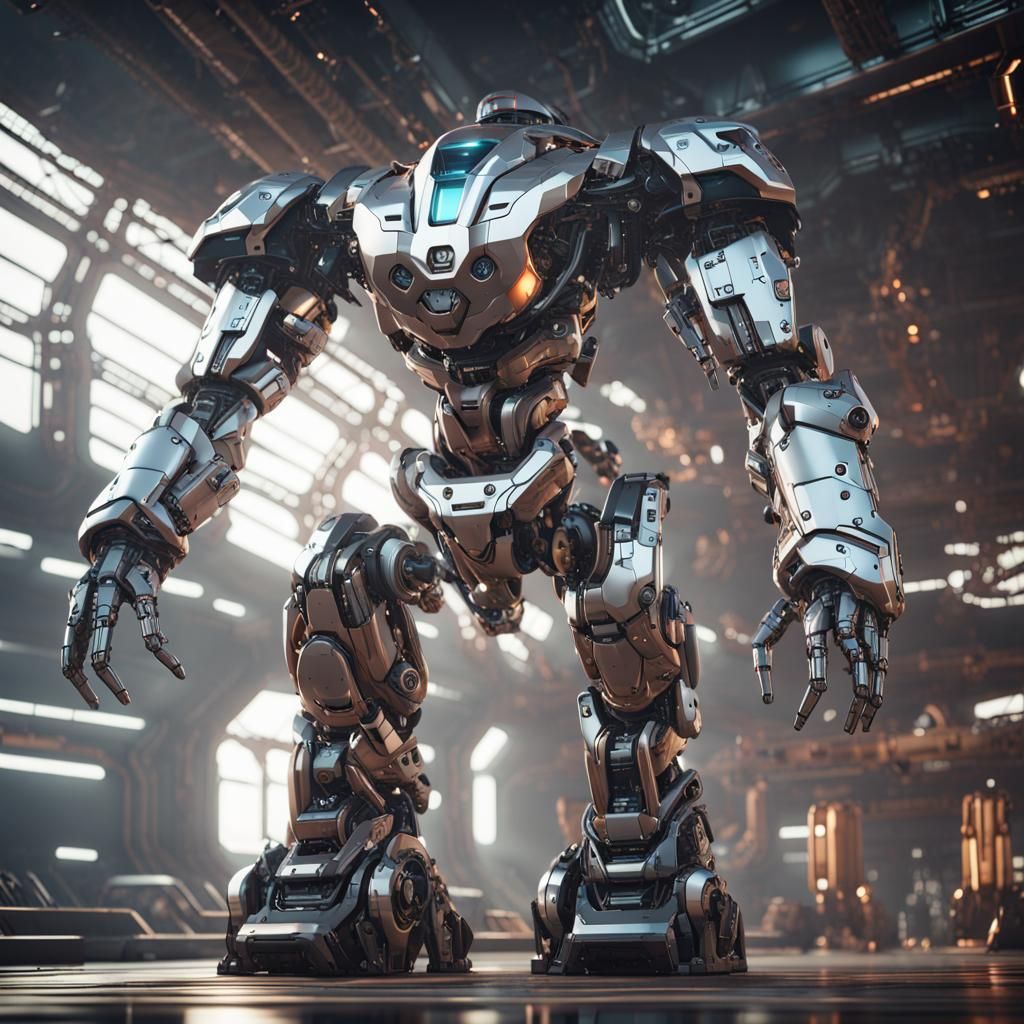 Futuristic robot  by @Zel