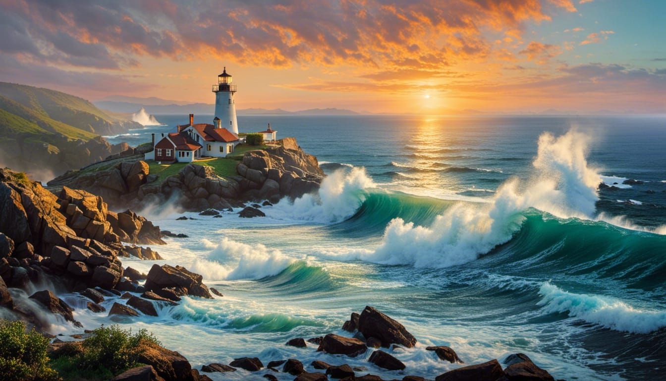 "Sunset with rugged textures of the shoreline and the soft sea foam."-1738  by @Preppergal