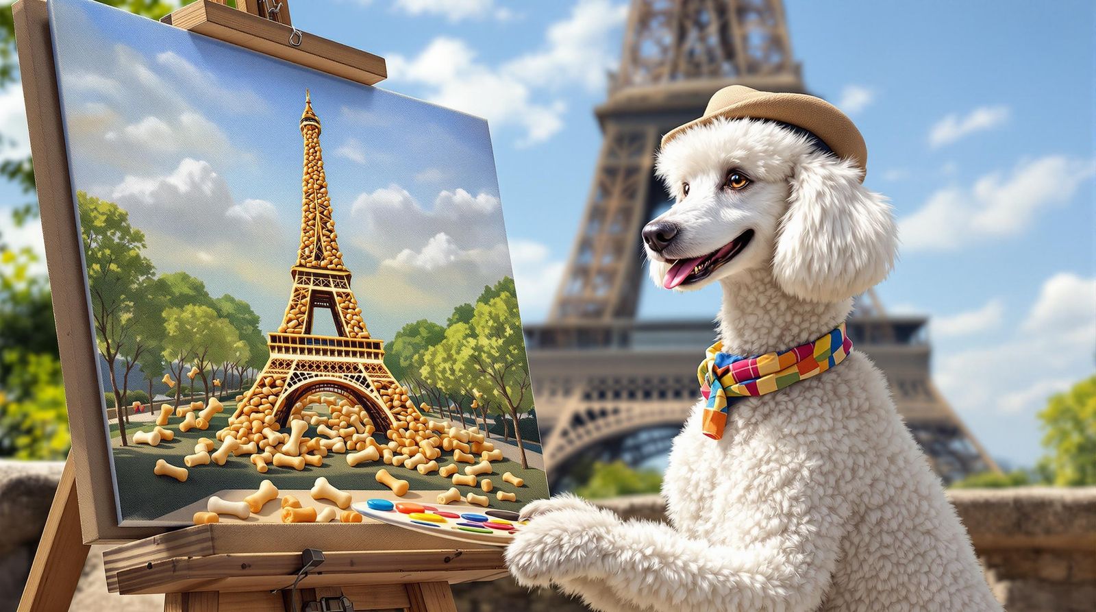 Dog Artist in Paris