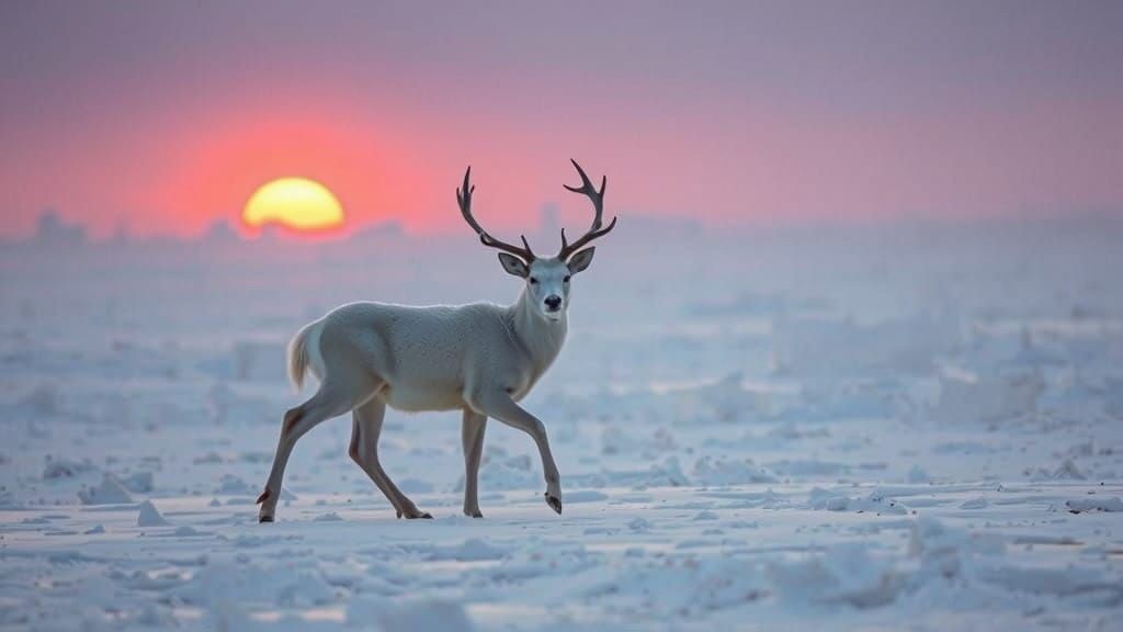 white deer  by @eva