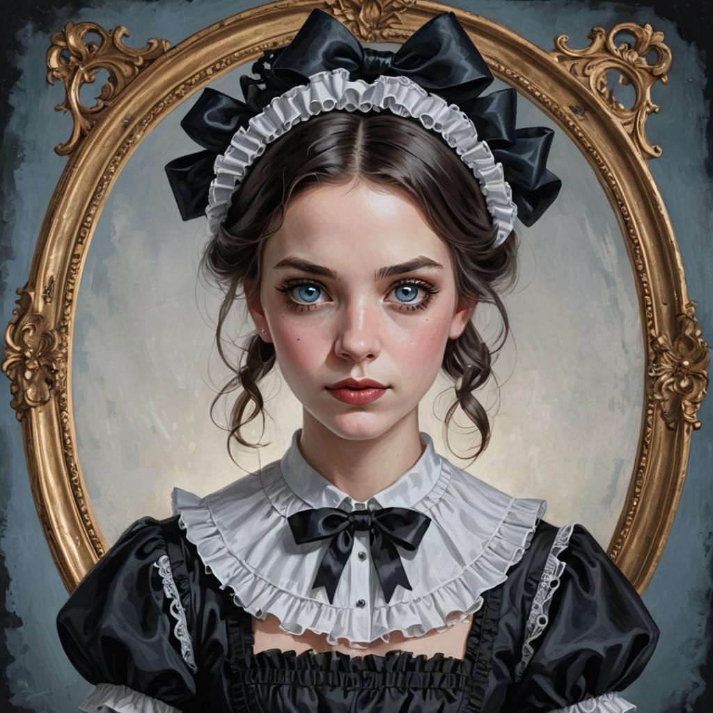 Thoughtful maid