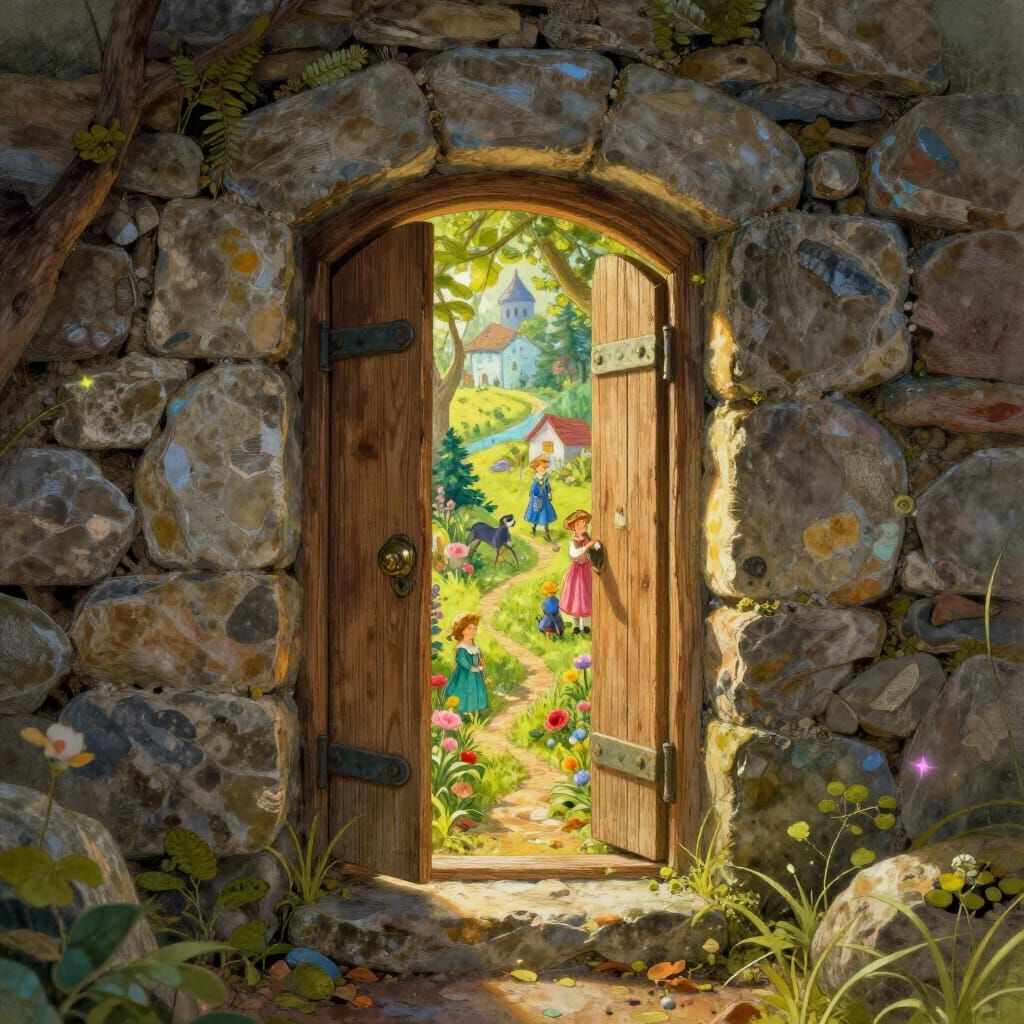 Whimsical Doorway to a Miniature World