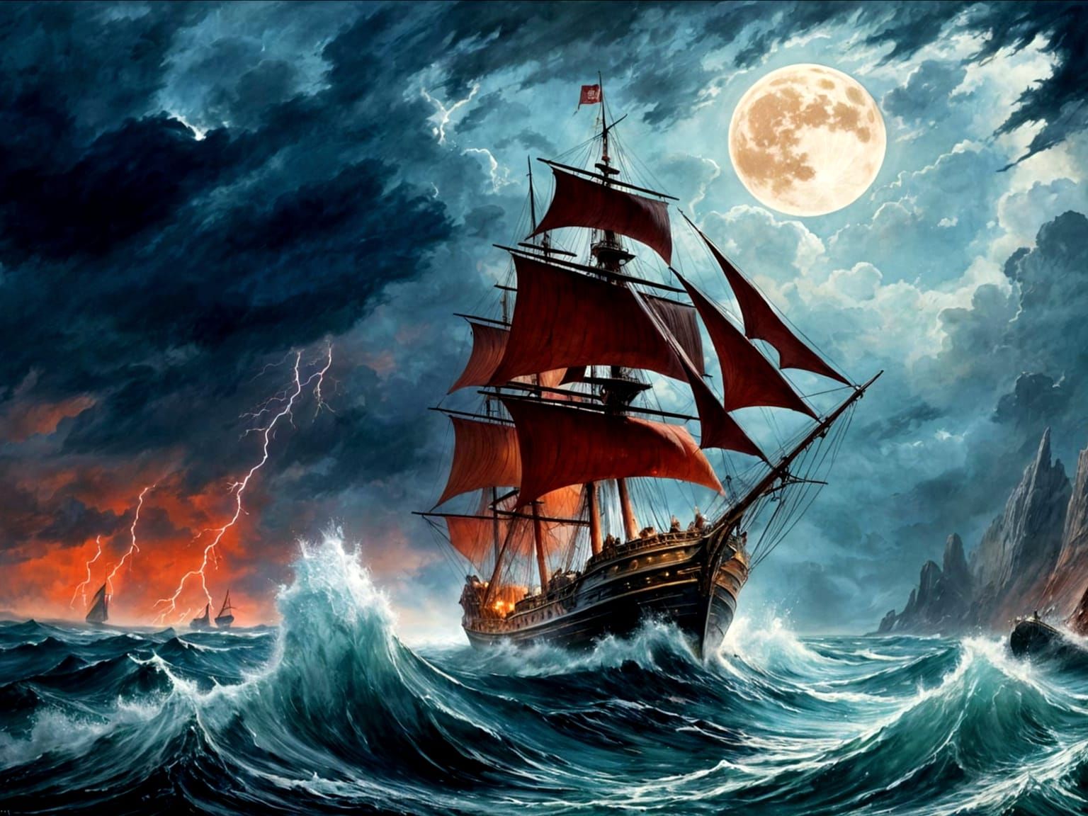 Escaping the Coming Storm  by @Tovenaar