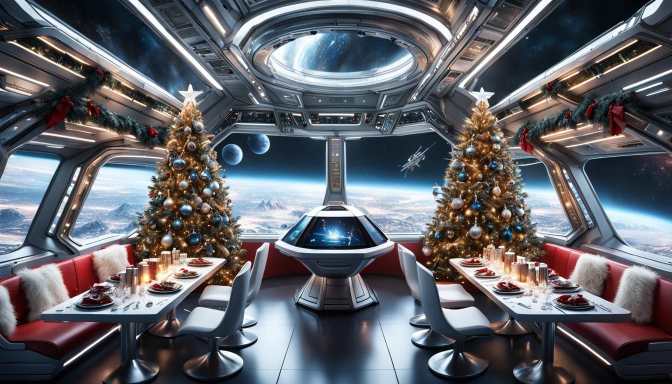 Christmas in Space  by @Charlotte