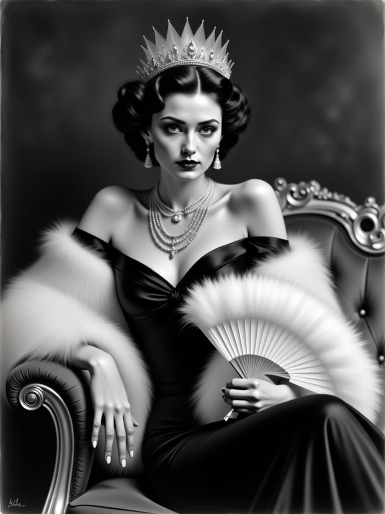 Elegant Woman in Formal Portrait