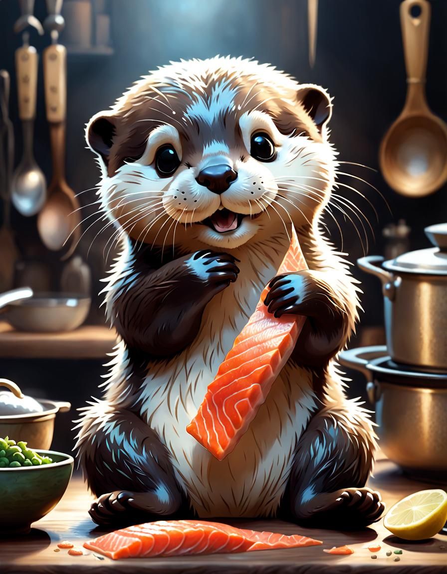 This salmon is all mine?  by @forge4ward