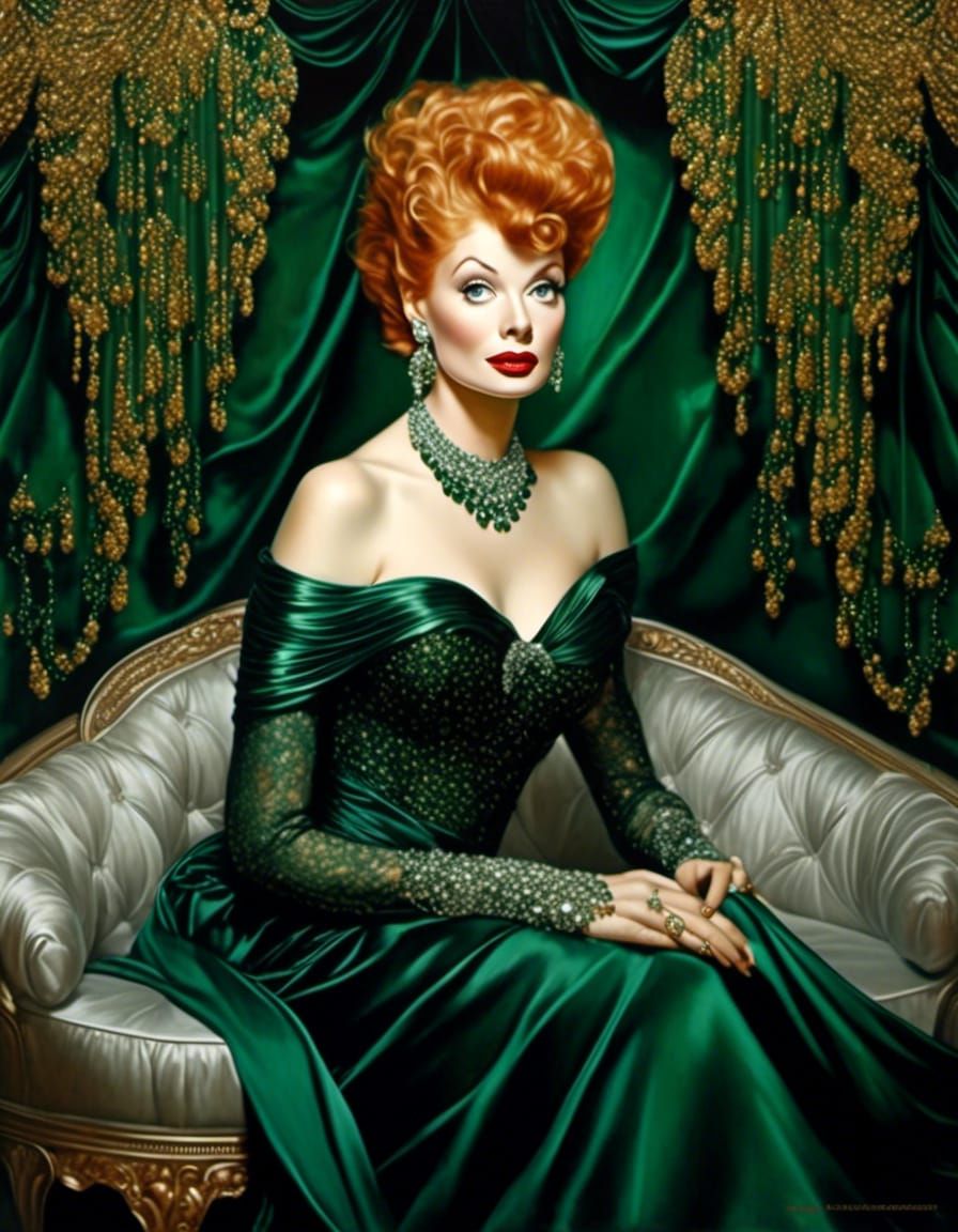 Lucille Ball - AI Generated Artwork - NightCafe Creator