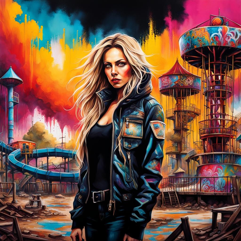Post apocalyptic amusement park