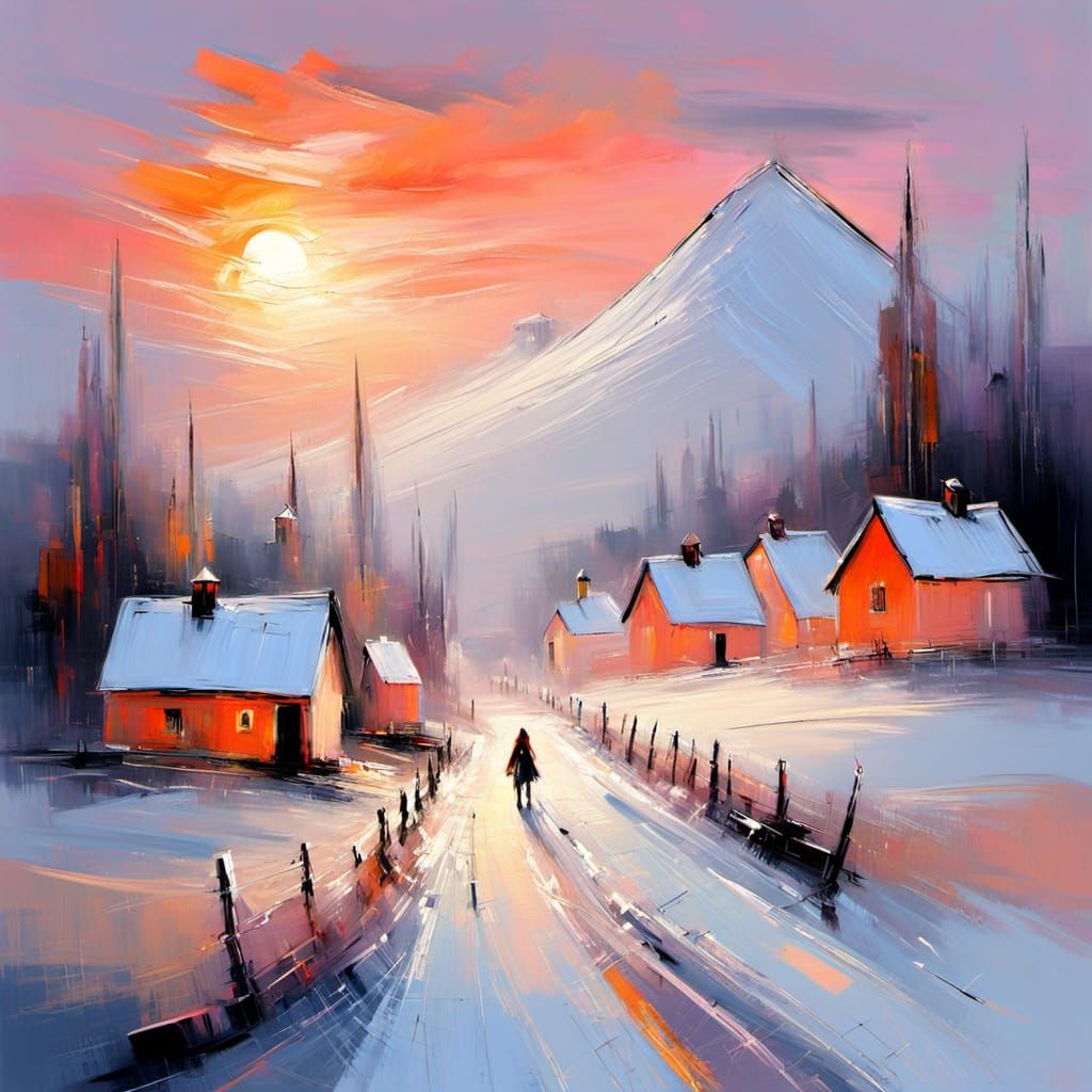 Winter village  by @Gokiburi