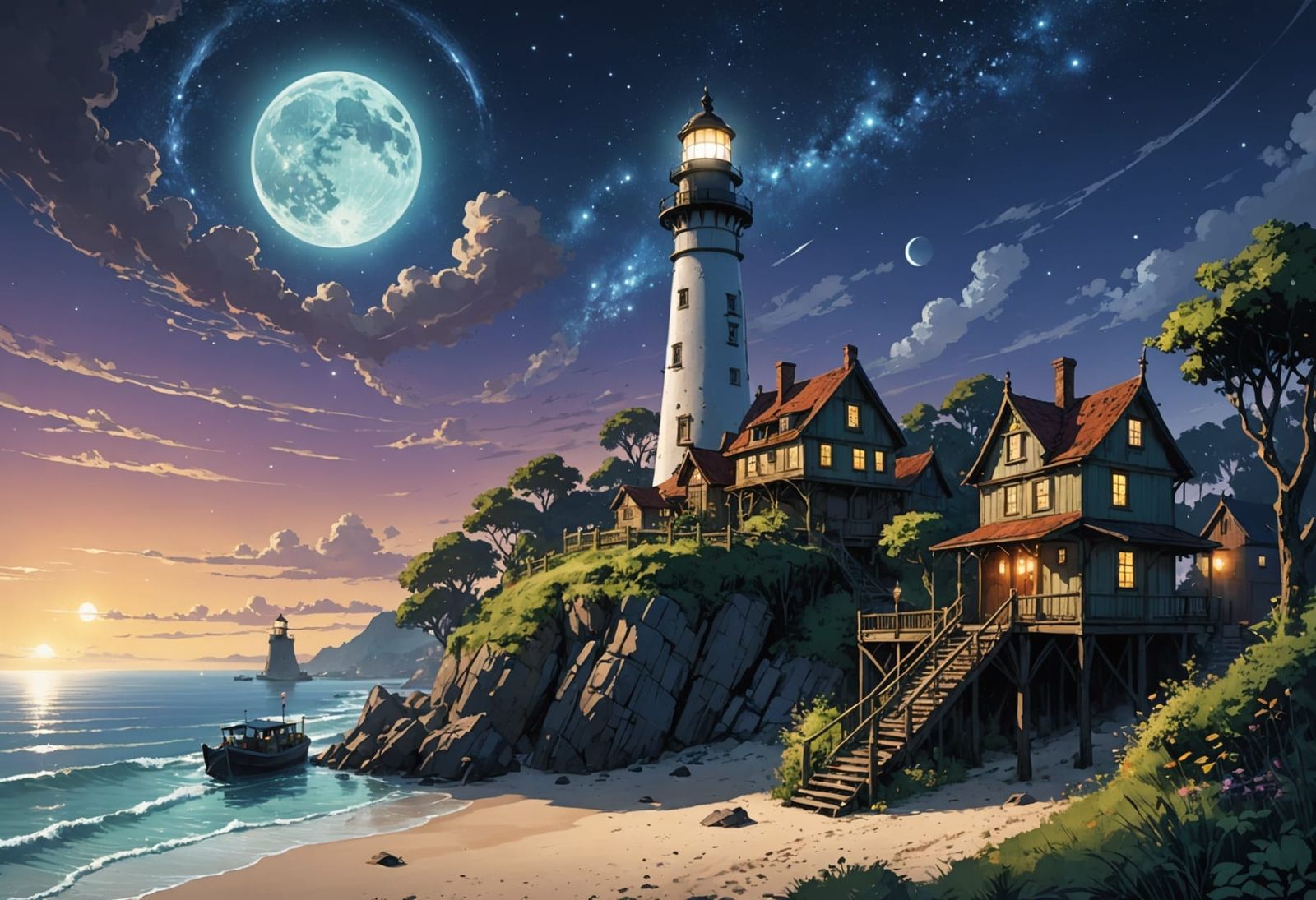 Lighthouse   by @1cheesepuff