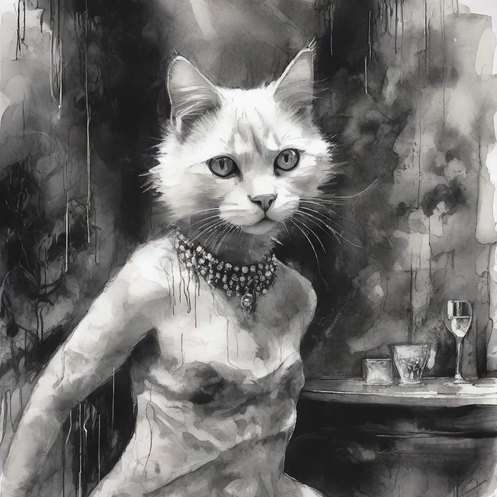 Flapper cat  by @Huginn
