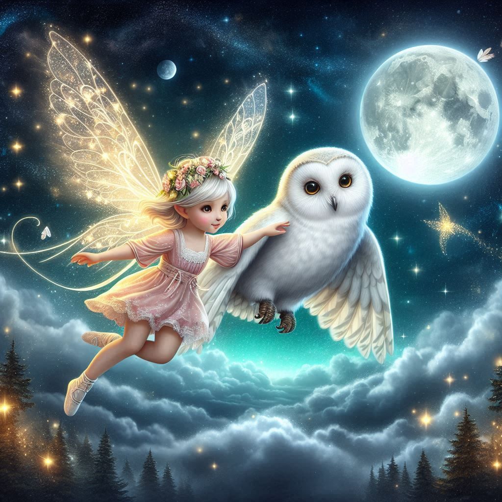 Fairy and owl
