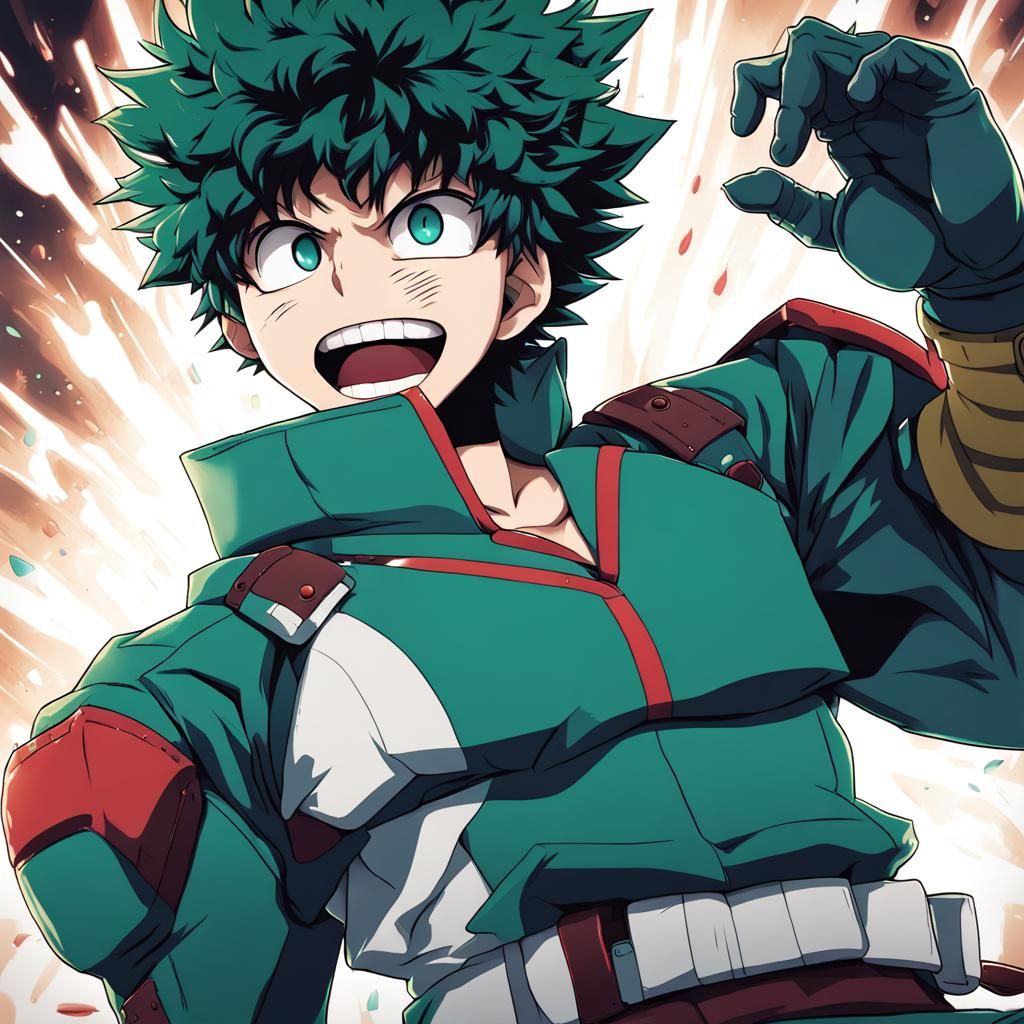 Izuku Midoriya - AI Generated Artwork - NightCafe Creator