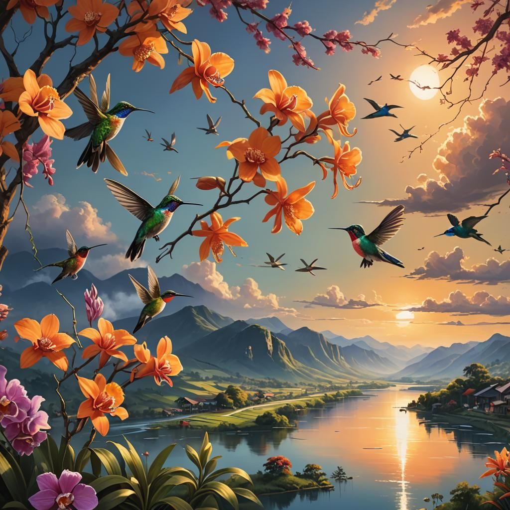 saffron sunset    by @mitaliartz