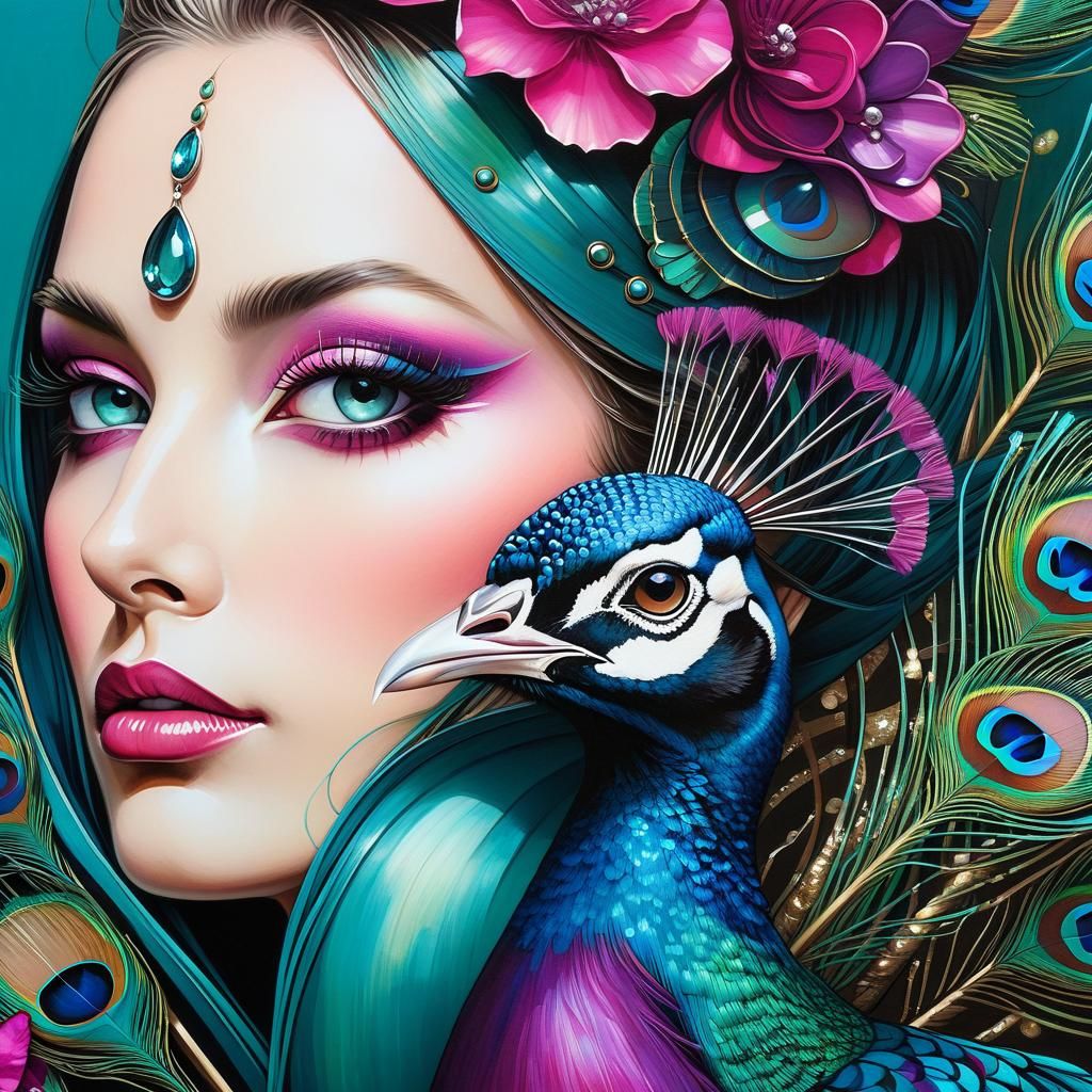 Bejeweled Peacock