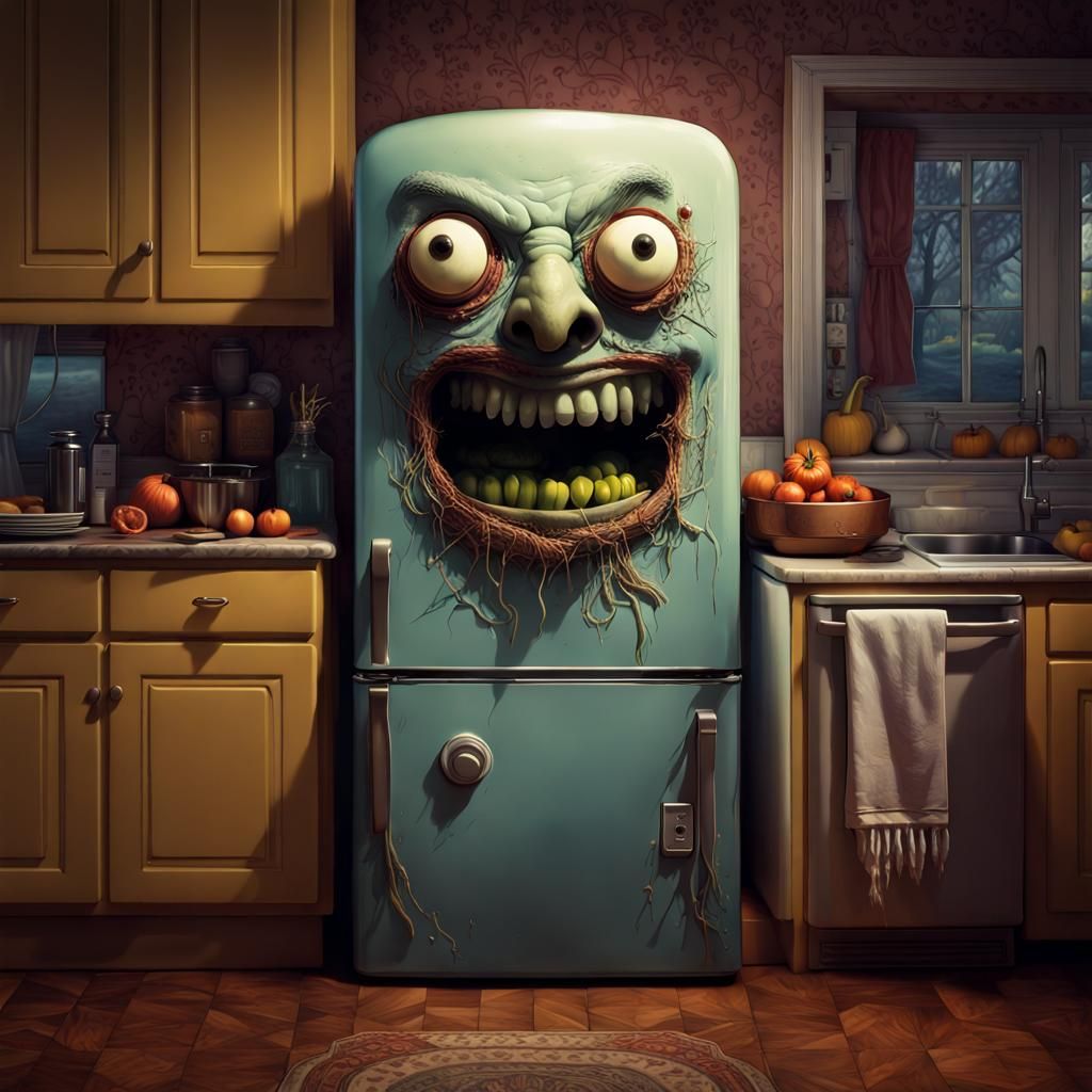 Spooky Fridge AI Generated Artwork NightCafe Creator