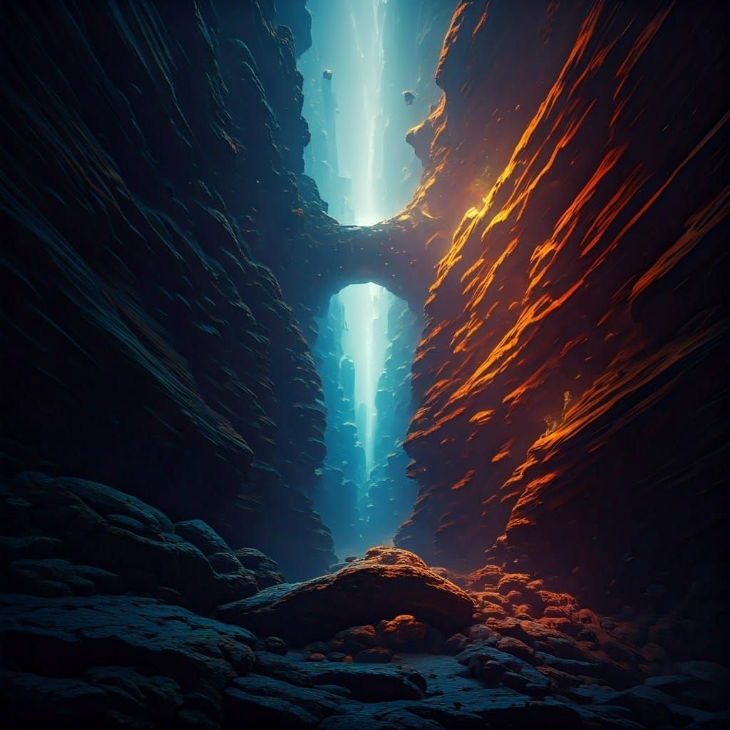 Fantastical Friends Gathering by the River in Detailed Matte...