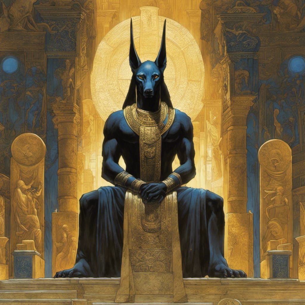 Anubis: Guardian of the Underworld - AI Generated Artwork - NightCafe ...