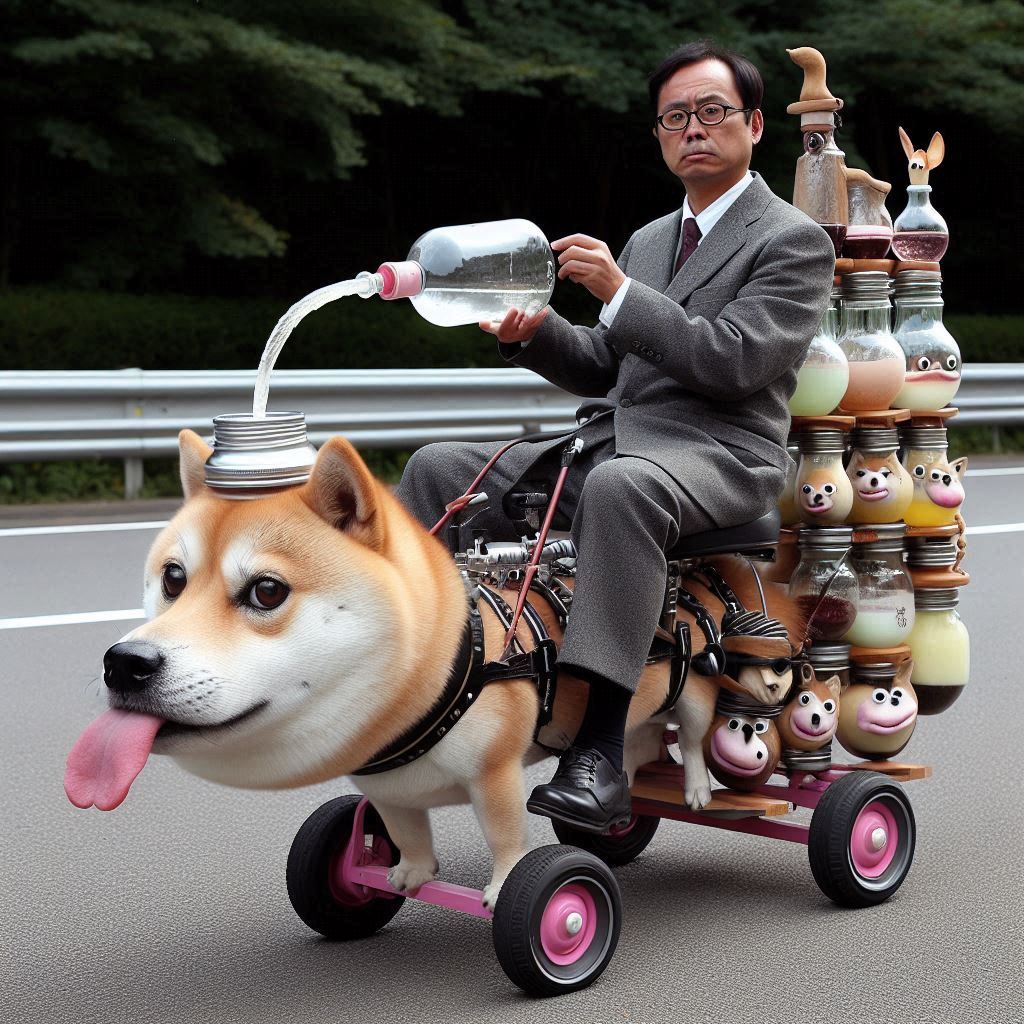 water-powered dog walker