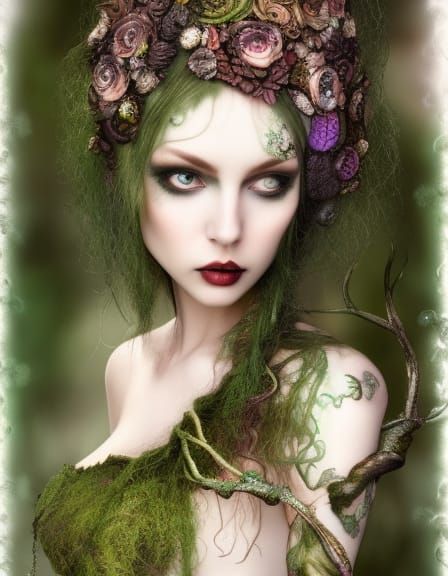 Beautiful Dryad woman 54-2 - AI Generated Artwork - NightCafe Creator