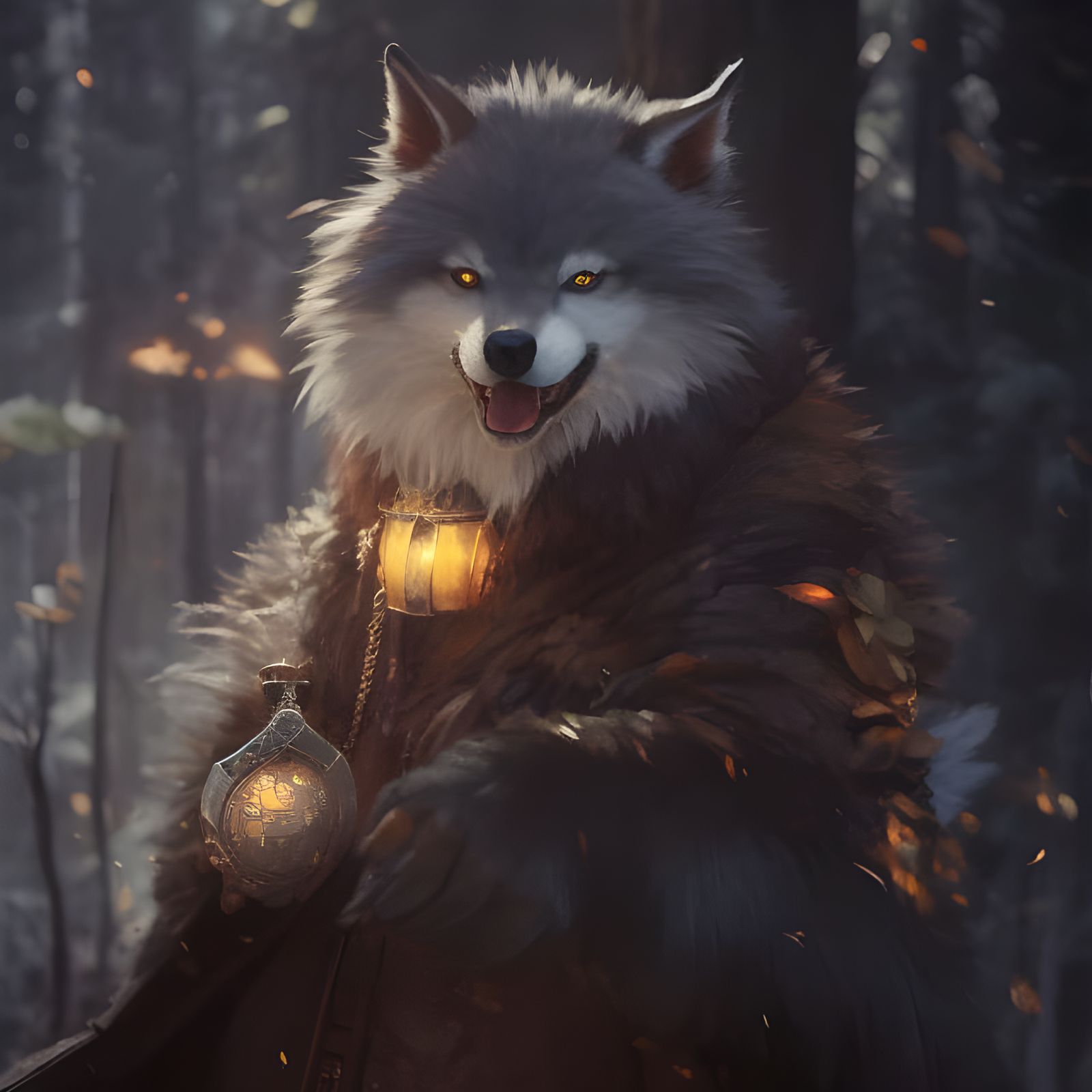 the shot of an adorable wolf wizard :: awwchang :: miles-df ...