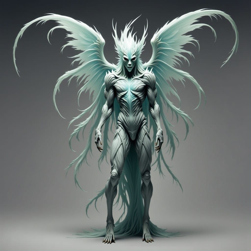 Salt wing fae creature <lora:Wisps Flux:1.0> 
