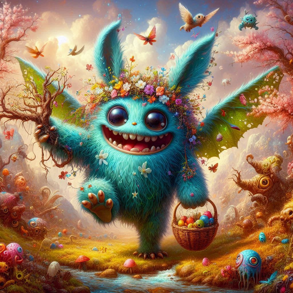 adorable fairy-tale fantasy creature portrait..