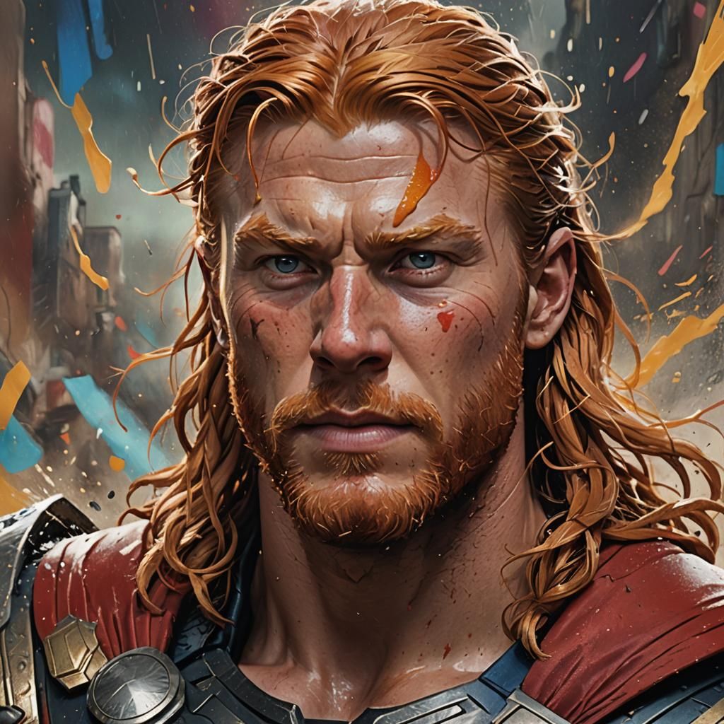 Ginger Thor - AI Generated Artwork - NightCafe Creator