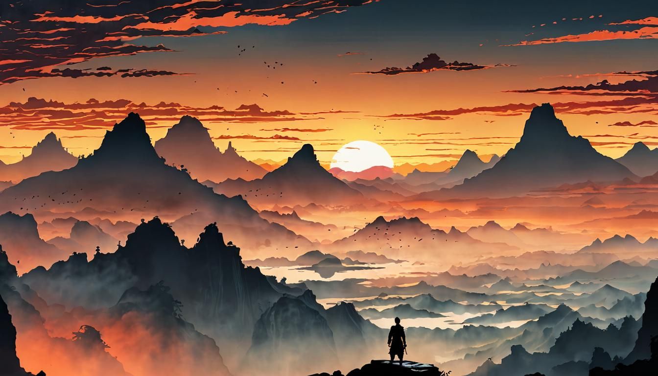 Sunset Silhouette I