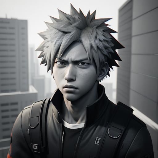 Katsuki Bakugo - AI Generated Artwork - NightCafe Creator