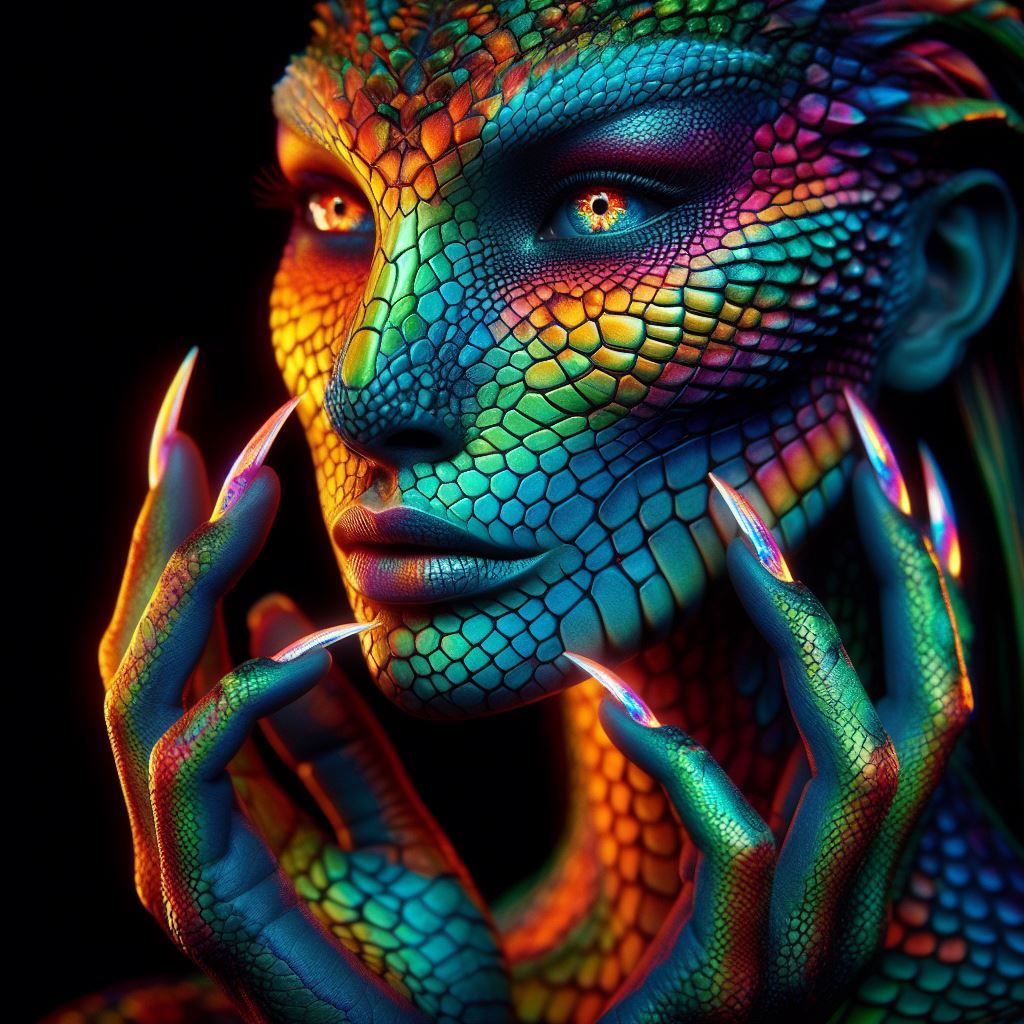make-up reptilien