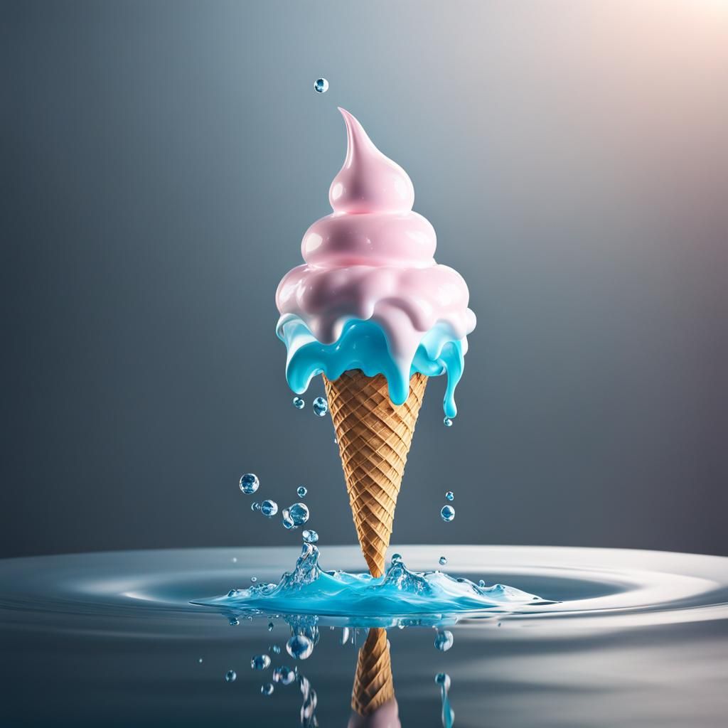 Ice cream - AI Generated Artwork - NightCafe Creator