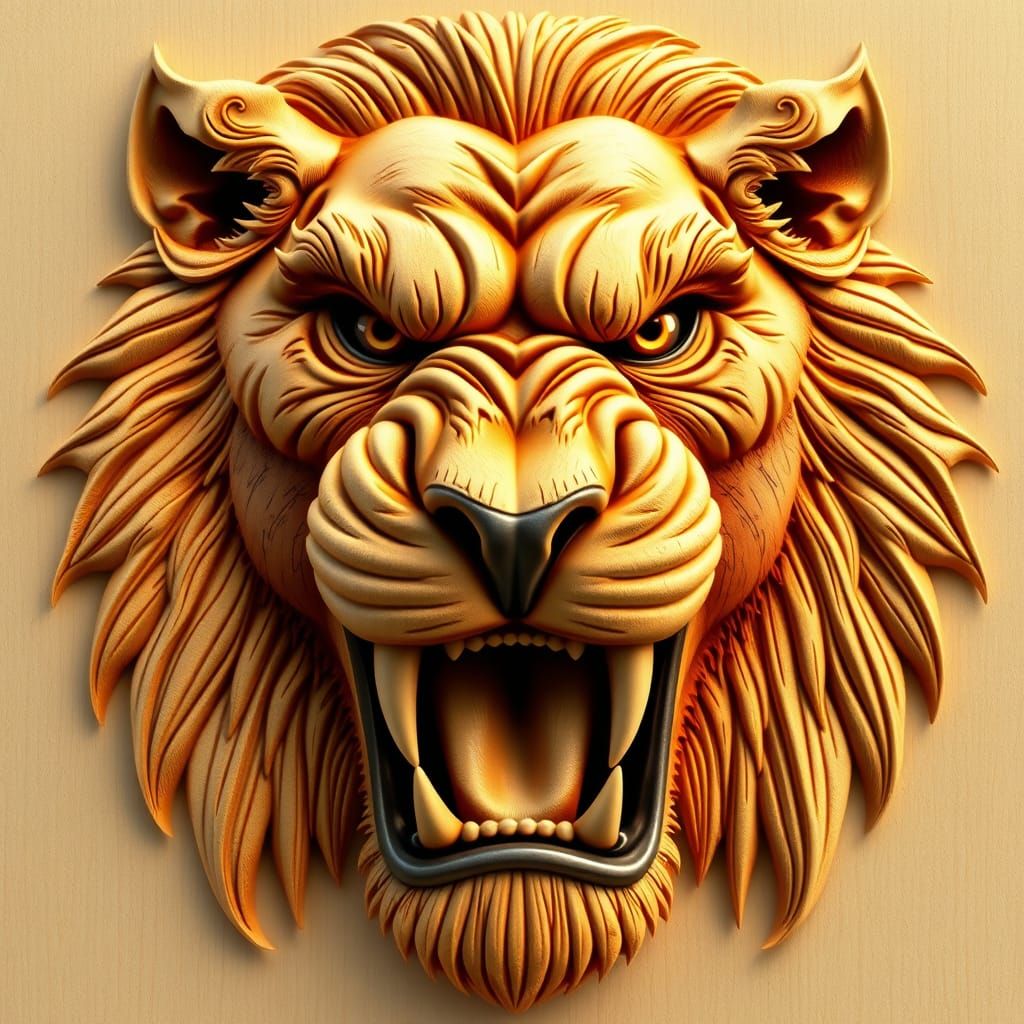 A lion's head