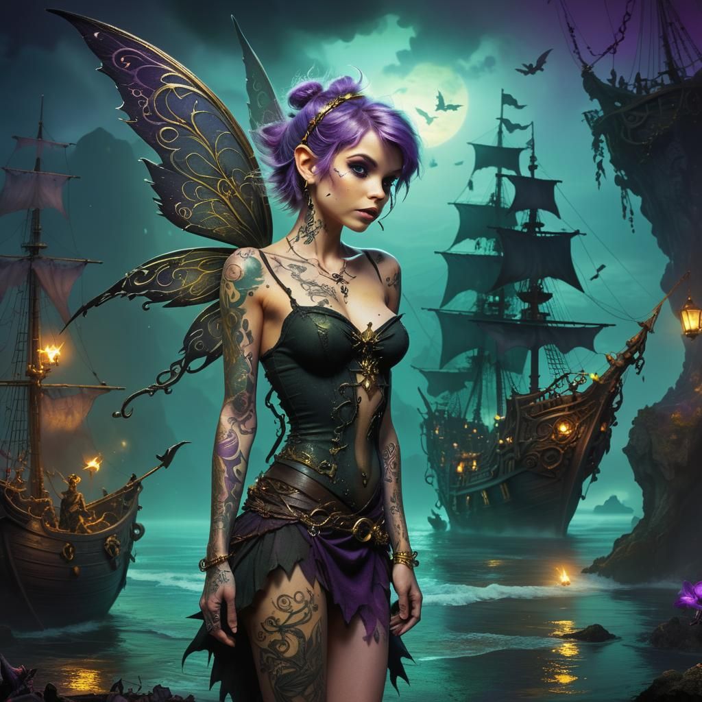 Tattooed fairy