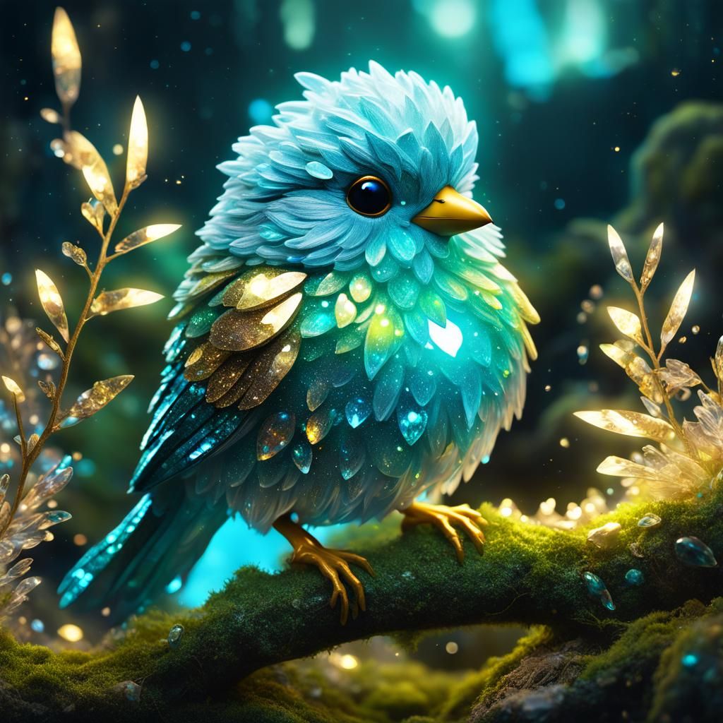 Blue birb  by @MArt
