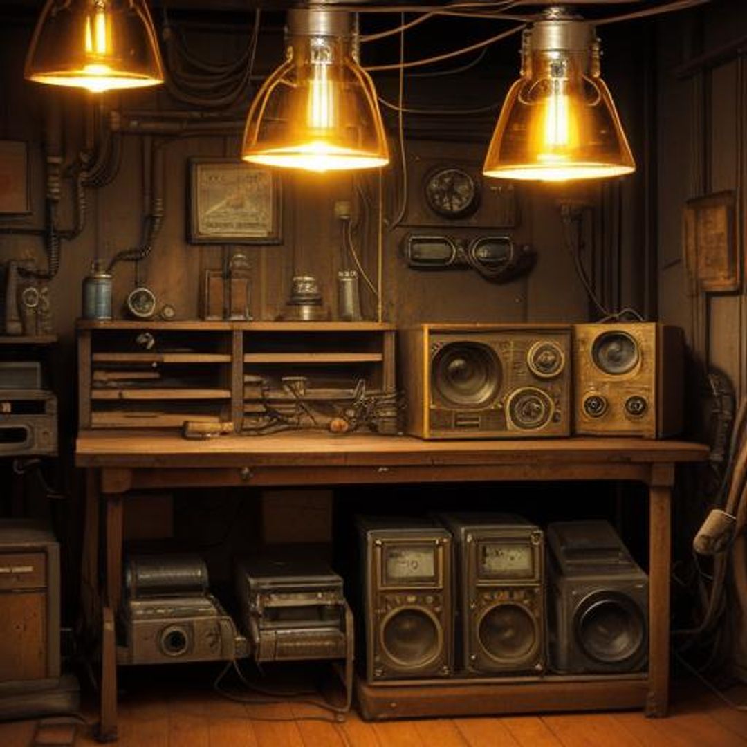 vacuum tube amplifier AI Generated Artwork NightCafe Creator