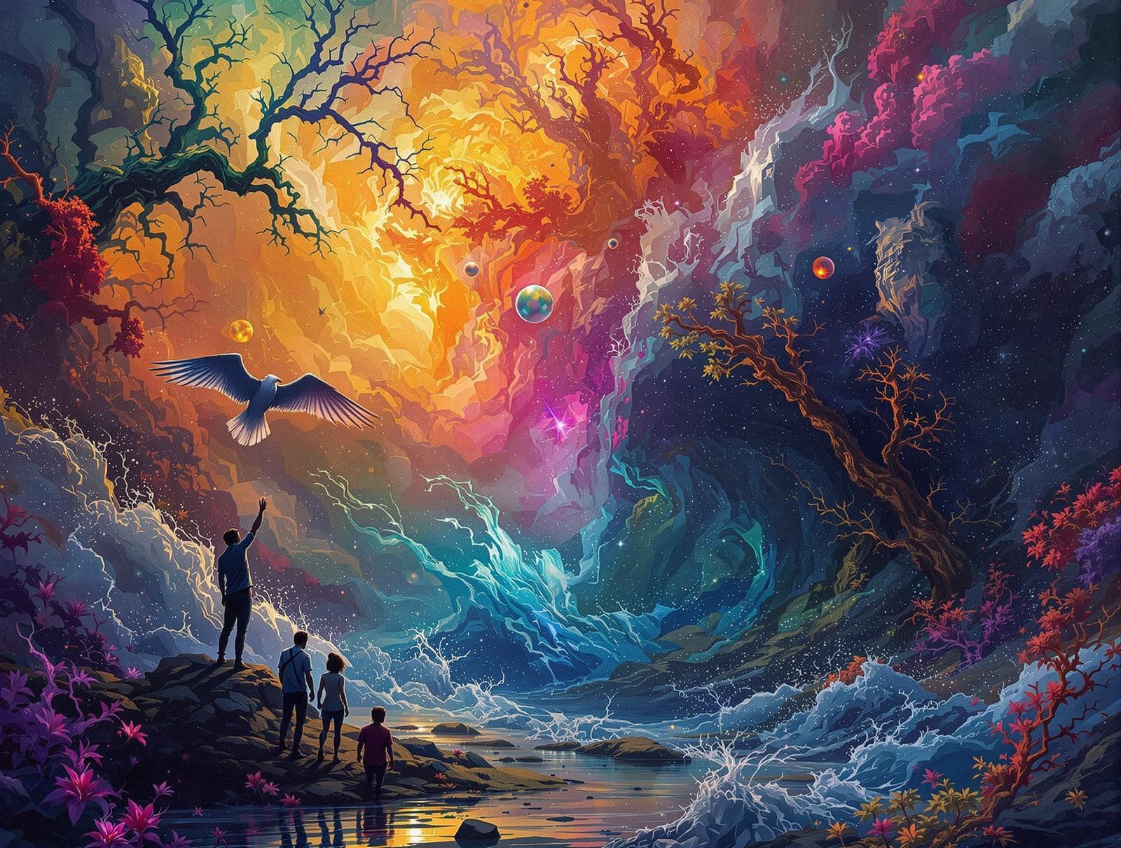 a most epic wonderous multimedia image of multi genre and rich color depth, culminating in an awe inspiring ...  by @grumm
