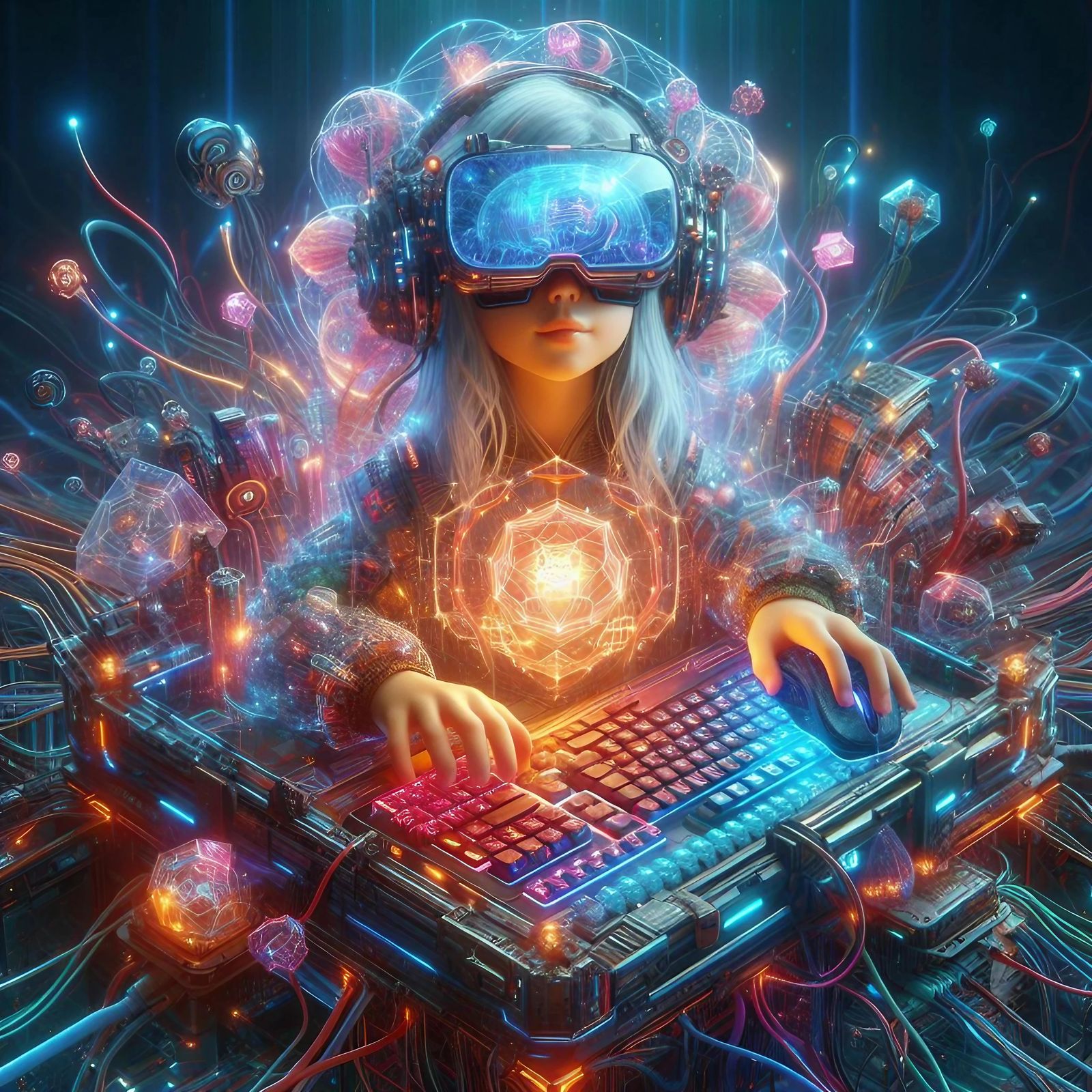 Fully Immersed Cute Gamer Girl