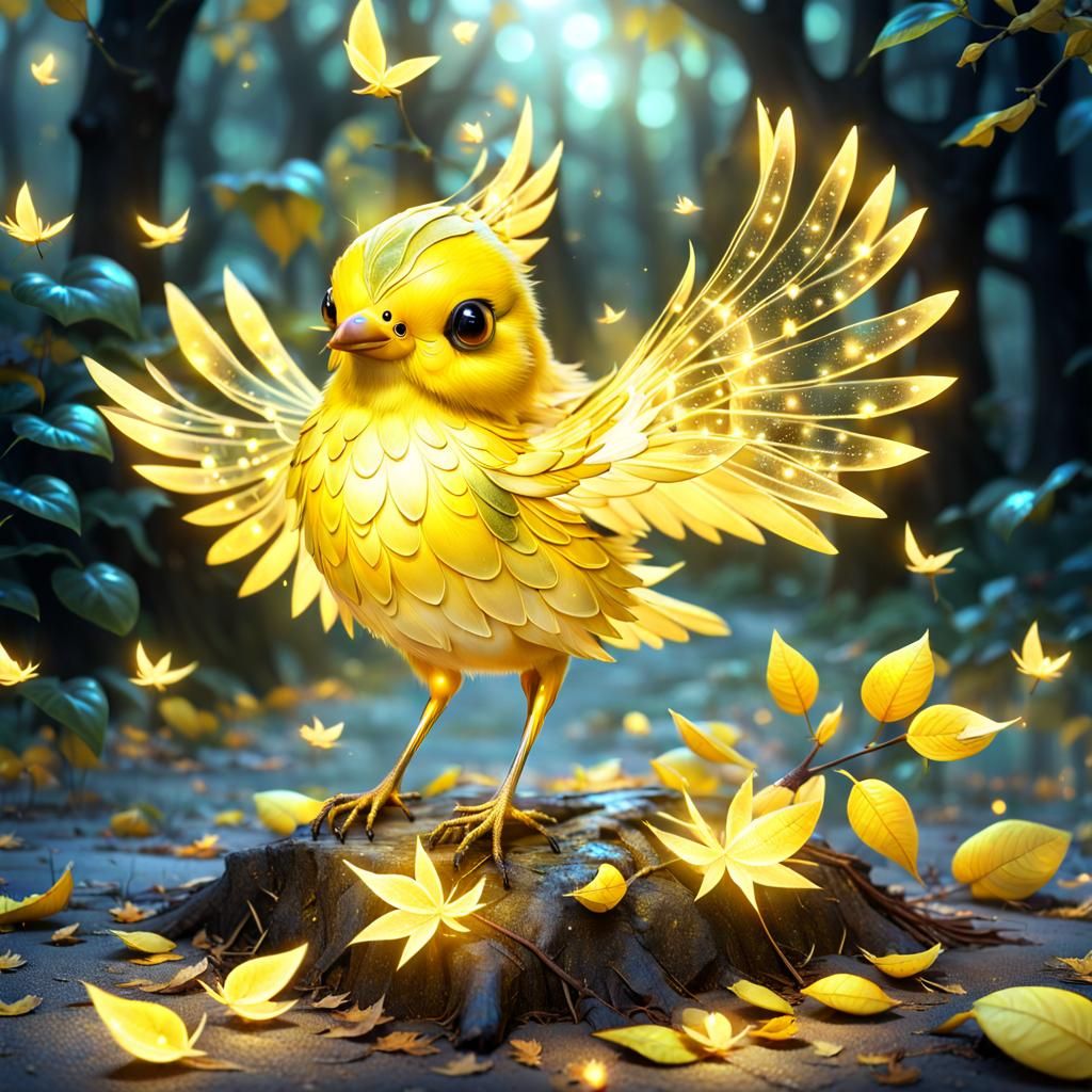 Yellow Bird  by @EveCrowe