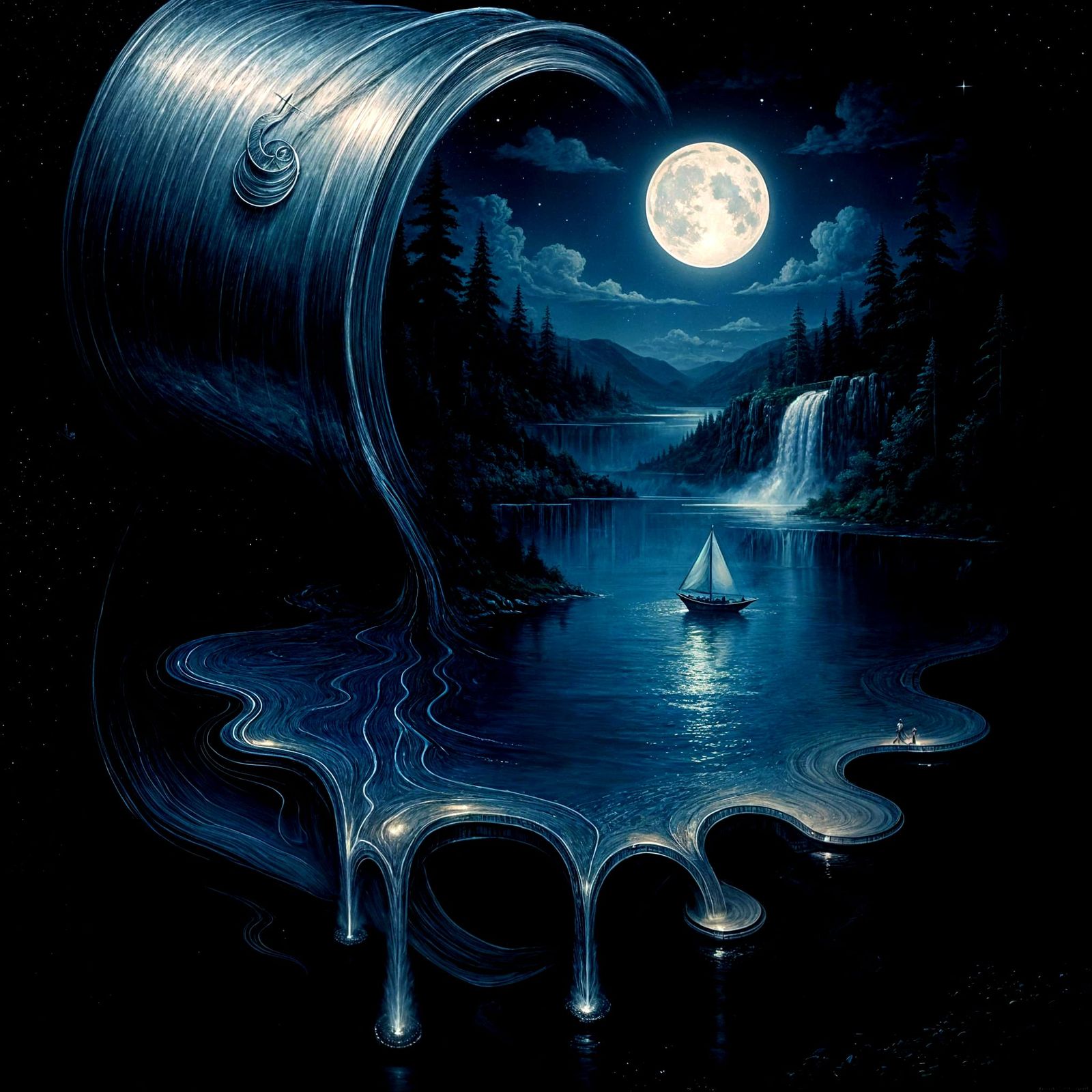 Painterly Dreamscape in a Silver Can  by @Runarguten