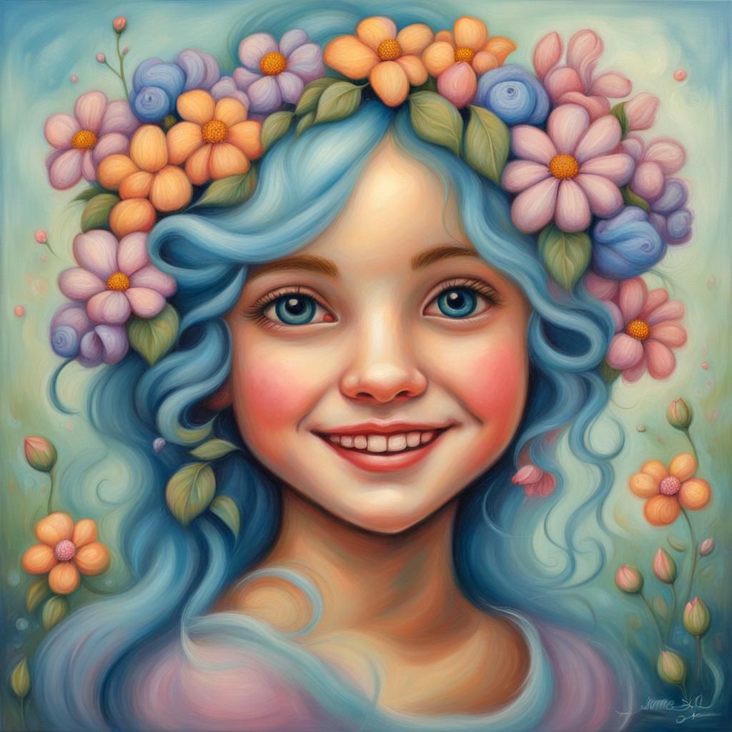 Portrait of a girl   by @Penelope