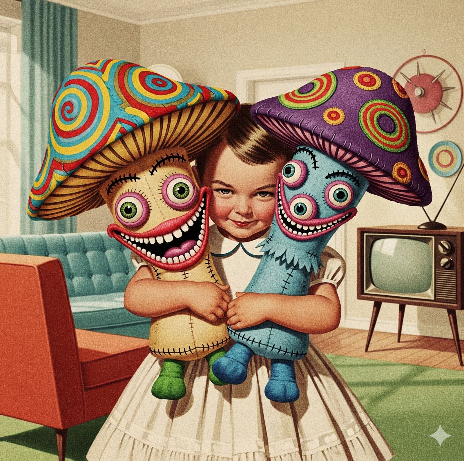 Crazy mushrooms plushies